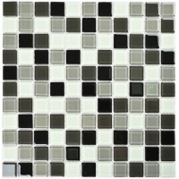 Мозаика стеклянная Carbon mix 300*300 мм 